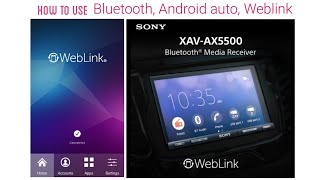 Sony XAV-AX5500 | Car Stereo | How to use Bluetooth Android auto Weblink | Raghuveer Pai