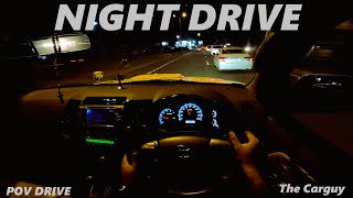 Toyota Fortuner 4x4 POV Driving | Night Drive | Kerala | 3.0 L D4D | 4K | The Carguy | ASMR | #60 |