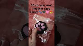 Обзор про мою чёрную таба лапку🐾🖤🩷😍