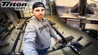 Bass Boat Restoration: Rotten Trailer OVERHAUL | Part 6 - Triton TR-20 Build