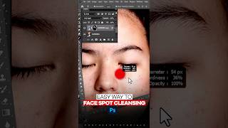 Easiest Face Spot Cleansing || Photoshop Tutorial  #skinretouching