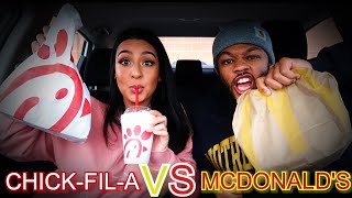 CHICK-FIL-A VS MCDONALD'S FOOD CHALLENGE!!!