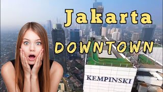 JAKARTA 4K DRONE, JAKARTA DOWNTOWN | this is a jakarta capital city of indonesia 🇲🇨