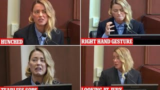 Body language expert analyzes Amber Heard's first day in the stands, including her tearless sobbing