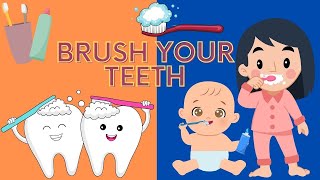 Brush Your Teeth Song / Kids Song | Brush Your Teeth Rhymes for Children