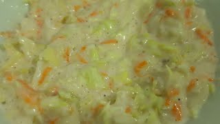 Home made coleslaw recipe/how to make coleslaw salad /easy &quick#cebron vlog