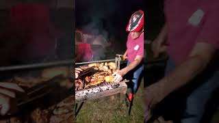 COMO se cocina ASADO ARGENTINO y choripan en el BOSQUE de Sam Houston Forest.