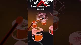 This game is awesome Smash Drums on Quest 3 #vr #gaming #smashdrums