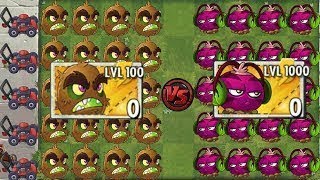 Plants vs Zombies 2 Hack - Kiwibeast LEVEL 1000 Power-Up! vs All Zomboss | Hoa quả nổi giận 2