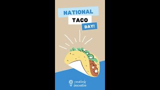 Don't forget to eat a taco today! 🌮