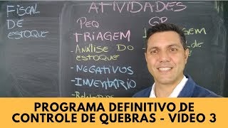 Vídeo 3 - As atividades do fiscal de estoque