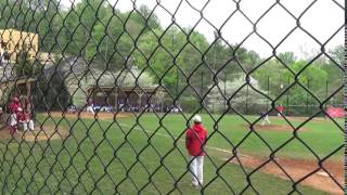 Jahlin Jean-Baptiste '16 gets a strikeout versus The Heights