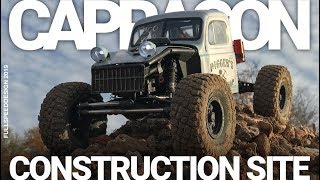 Capragon test on near construction site | Axial Capra + Proline Dodge Power Wagon body