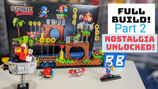 Lego Sonic the Hedgehog 21331: Green Hill Zone. Full Build and Commentary (Part 2 of 2)