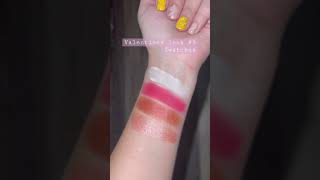 Valentines look #9 swatches- that light pink was a NIGHTMARE! #eyeshadowswatches #bhcosmetics