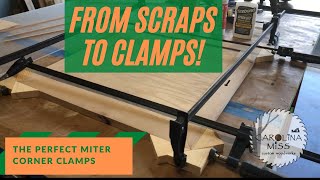 HOW TO MAKE SIMPLE MITER CLAMPING BRACES FROM SCRAPS / WOODWORKING