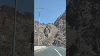 Between the Mountains of Korfakkan Road #mountains #road #trip #mesmerizing #way