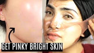 How To Get Pinky Bright spotless and Shiny Skin | DIY Natural Mask~ Immy