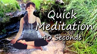 40 Second Meditation Timer [Forest Waterfall]