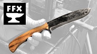 How to make a hunting knife from O-1 tool steel (with hammer forged finish) Part 1