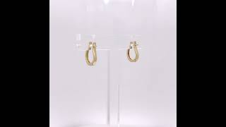 Σκουλαρίκια κρίκοι με διαμαντια AS1146G - 360 Video | Haritidis Jewelry #earrings