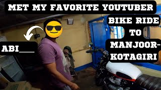 MET MY FAV YOUTUBER @Abii-vlogs| KOTAGIRI route | motovlog