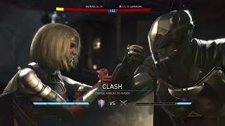 Batman versus Supergirl Injustice 2 AI Fight