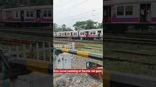 Emu local passing at Bauria rail gate... Raju Rail.