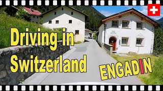 Driving in Switzerland I Engadin (Scuol to Martina) 4K  I Part 4