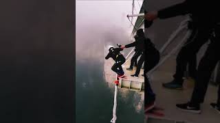 insane bungee jumping in china. would you try it ? #shorts #china #jump