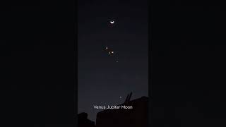 Linear Trifecta S23 #Moon #venus #jupiter #shorts