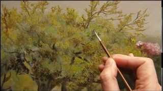 Pintando al Oleo -  Follaje-Arboles ( parte 6)