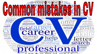 Common mistakes in CV