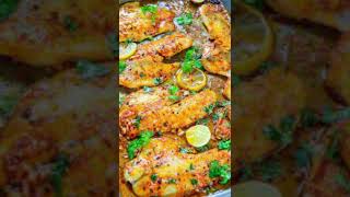 Garlicky Lemon Baked Tilapia.healthy keto recipes.#shorts