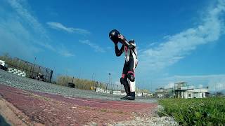 Allenamento in pista con l'Ohvale 160 4 marce (onboard)