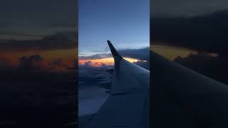 SRI LANKAN AIRWAYS UL217 SCARY SUNSET AND RAIN, TAKEOF CMB TO DOH #SHORTS