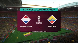 FIFA 23 - NETHERLANDS VS ECUADOR | FIFA WORLDCUP QATAR 2022 | GROUP A | Full Match PS5 Gameplay | 4K