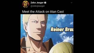 meet attack on Titan cast