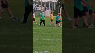 Eli's 1st try at football; Pec-Argyle football camp