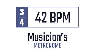 42 BPM - 3/4 - Metronome