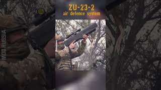 Russian ZU-23-2 air defense system shoots down enemy UAV