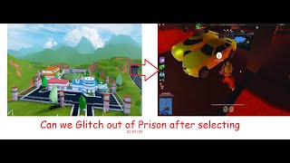 Playing Jailbreak in Roblox (I actually glitched out of the Prison after selecting!!!)