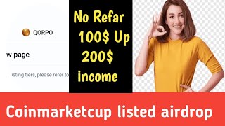 Coinmarketcup listed Airdrop ♥️ Claim 1 Match ♥️ 100$ Income Chang 🪛 Binance support project