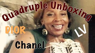 QUADRUPLE LUXURY UNBOXING:CHANEL, LOUIS VUITTON  DIOR|CLASSIC CEE|Carmen #chanel #Louisvuitton #dior