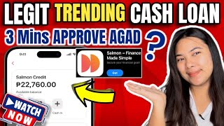 SALMON LOAN: LEGIT FAST CASH LOAN 3 MINUTES LANG APPROVE AGAD? | ALAMIN NATIN! | Alyssa Nevado