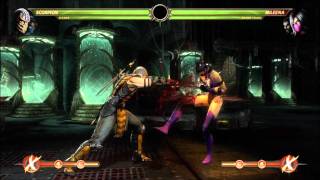 Mortal Kombat 9: Tag Combo Scorpion & Kitana 50%