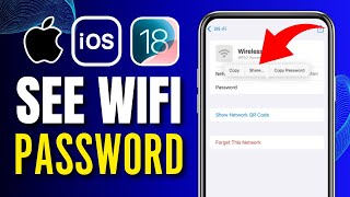 How To See Wi-Fi Password On iPhone iOS 18