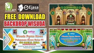 3 Desain Backdrop Wisuda Free Download