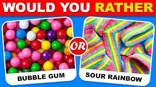 Would You Rather...? Sweet VS Sour JUNK FOOD Edition 🍭🍋