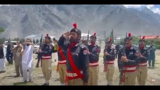 Amir Muqam Laid floral wreath at the Martyrs Monument in Gilgat Baltistan